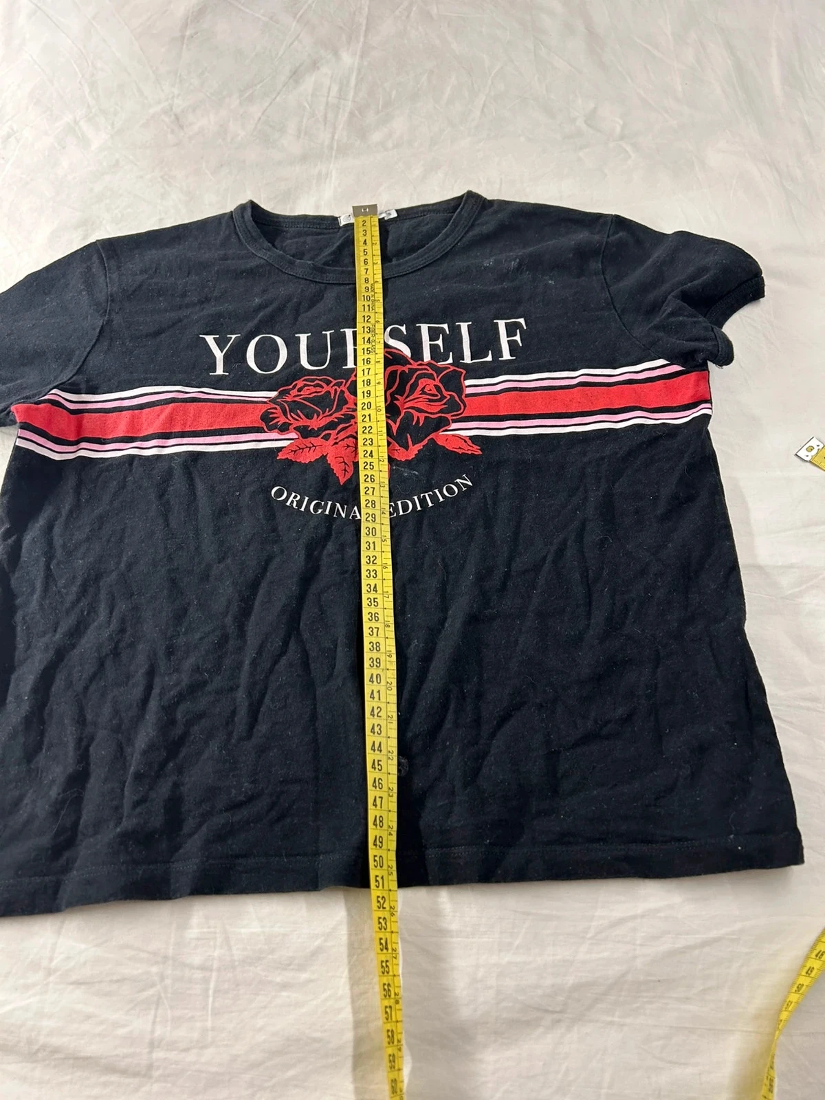 T-shirt preto com estampa yourself Gémo tamanho S – photo 6